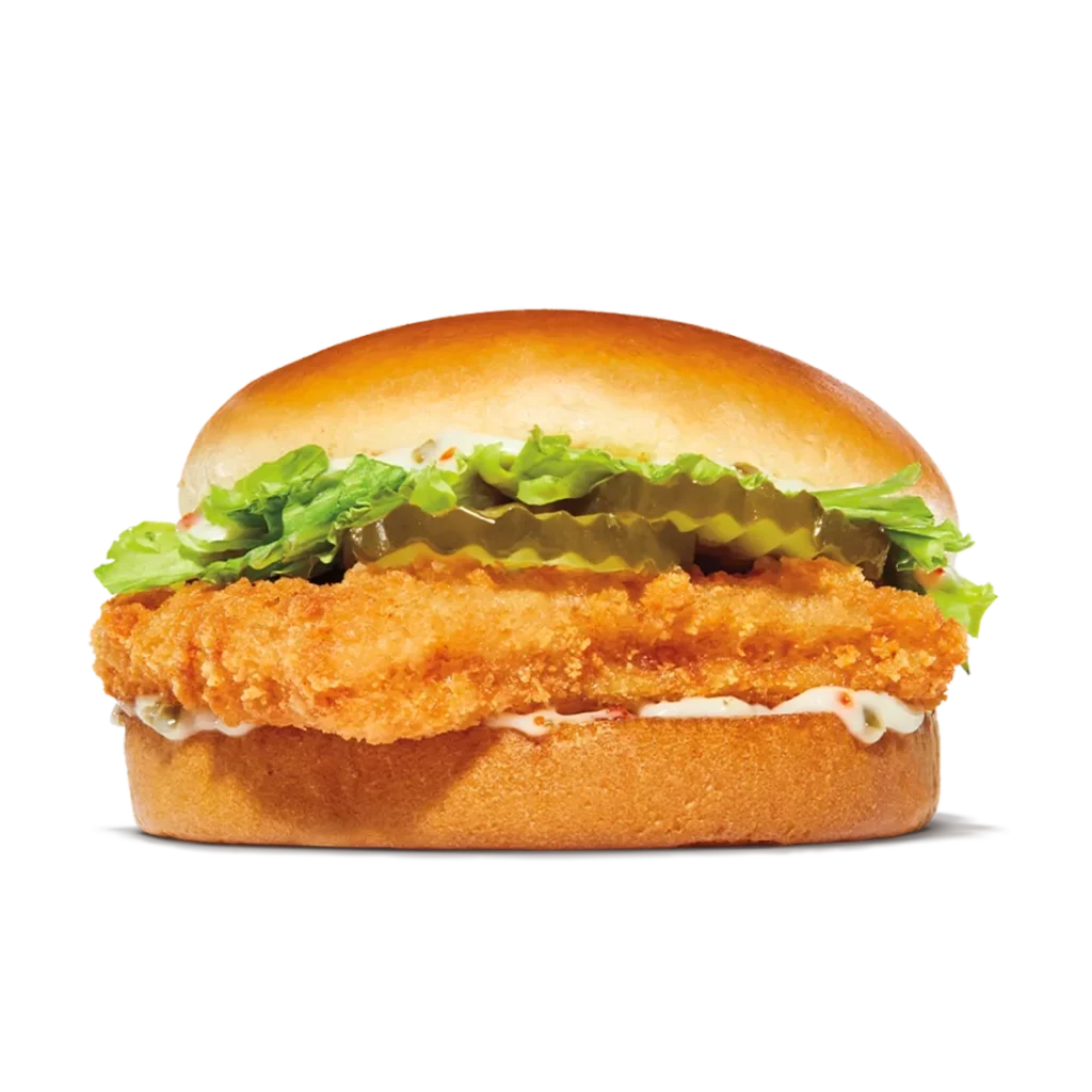 Big Fish from Burger King featuring a crispy fish fillet sandwich with fresh lettuce and tartar sauce