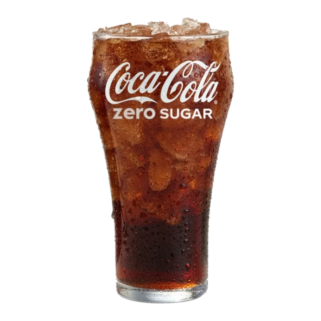 Coca-Cola Zero Sugar from Burger King a sugar-free cola with zero calories and refreshing flavor