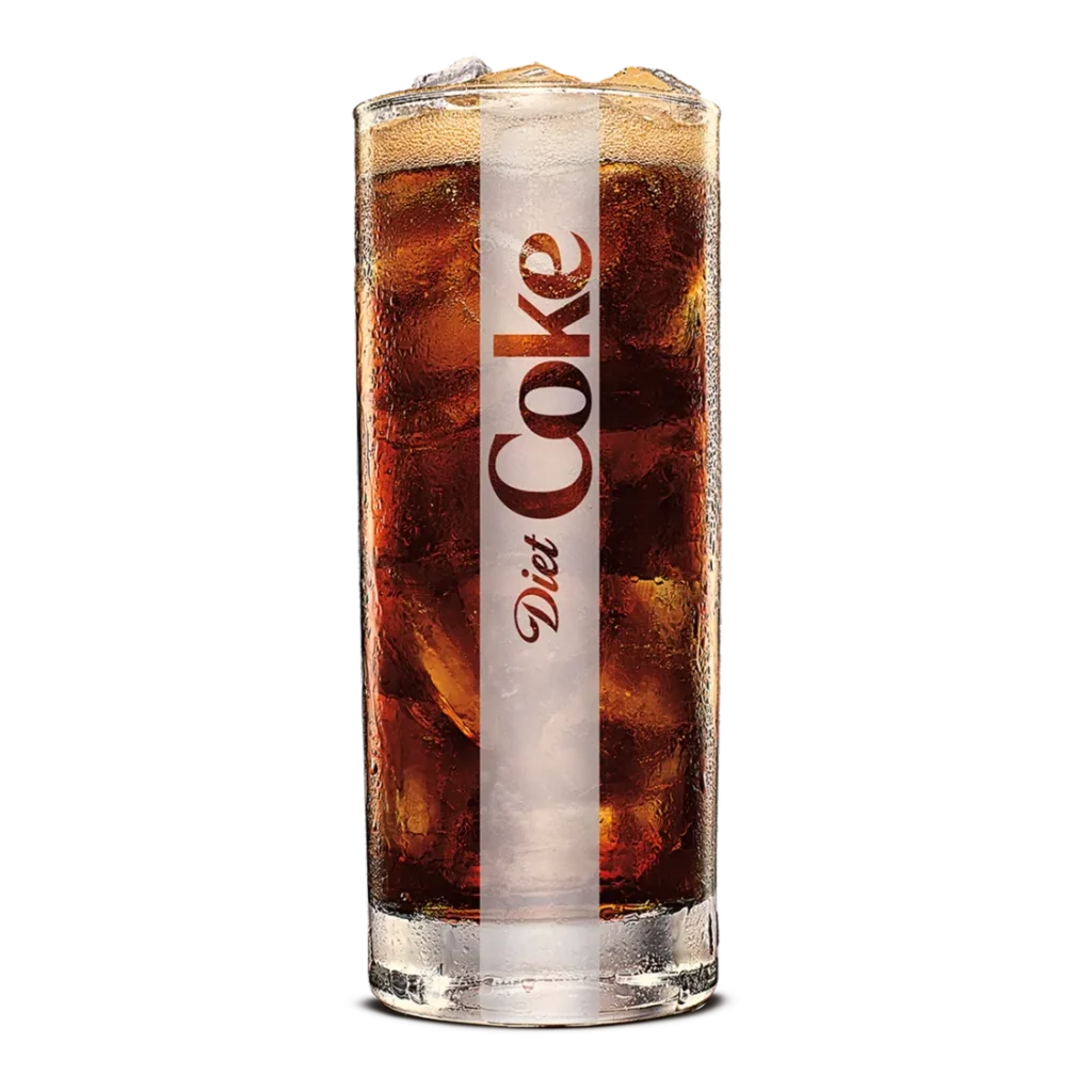 Diet Coke from Burger King a calorie-free version of the classic cola with the same great taste