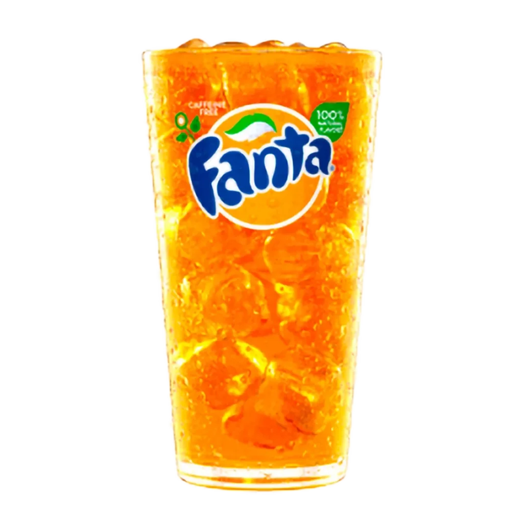 Fanta Orange from Burger King a bright and fruity orange soda with a refreshing citrus flavor