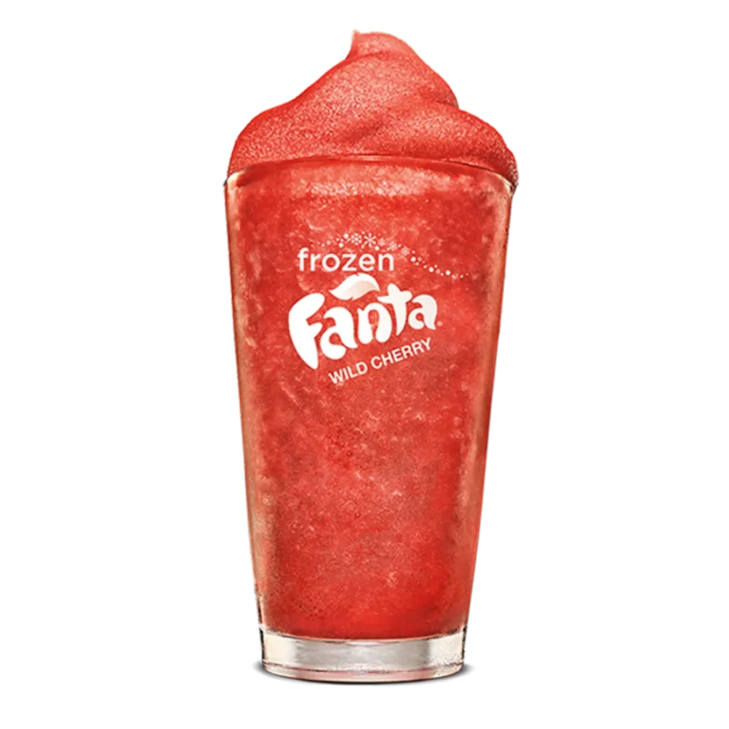 Frozen Fanta® Wild Cherry from Burger King a frozen slushy with bold wild cherry flavor