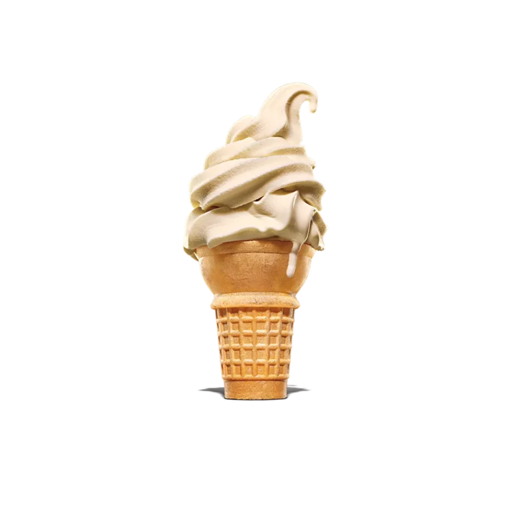 Soft Serve Cone from Burger King a classic soft serve ice cream served in a crispy cone