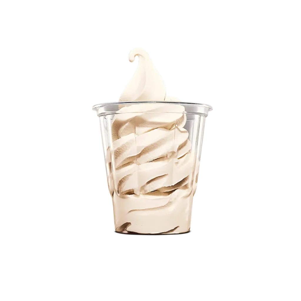 Soft Serve Cup from Burger King a creamy and smooth soft serve ice cream served in a cup