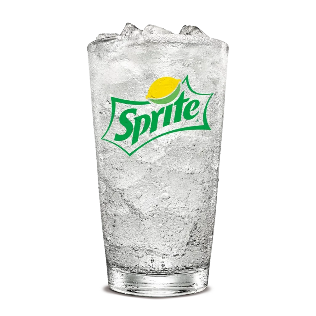 Sprite from Burger King a crisp and lemon-lime flavored soda with a refreshing taste